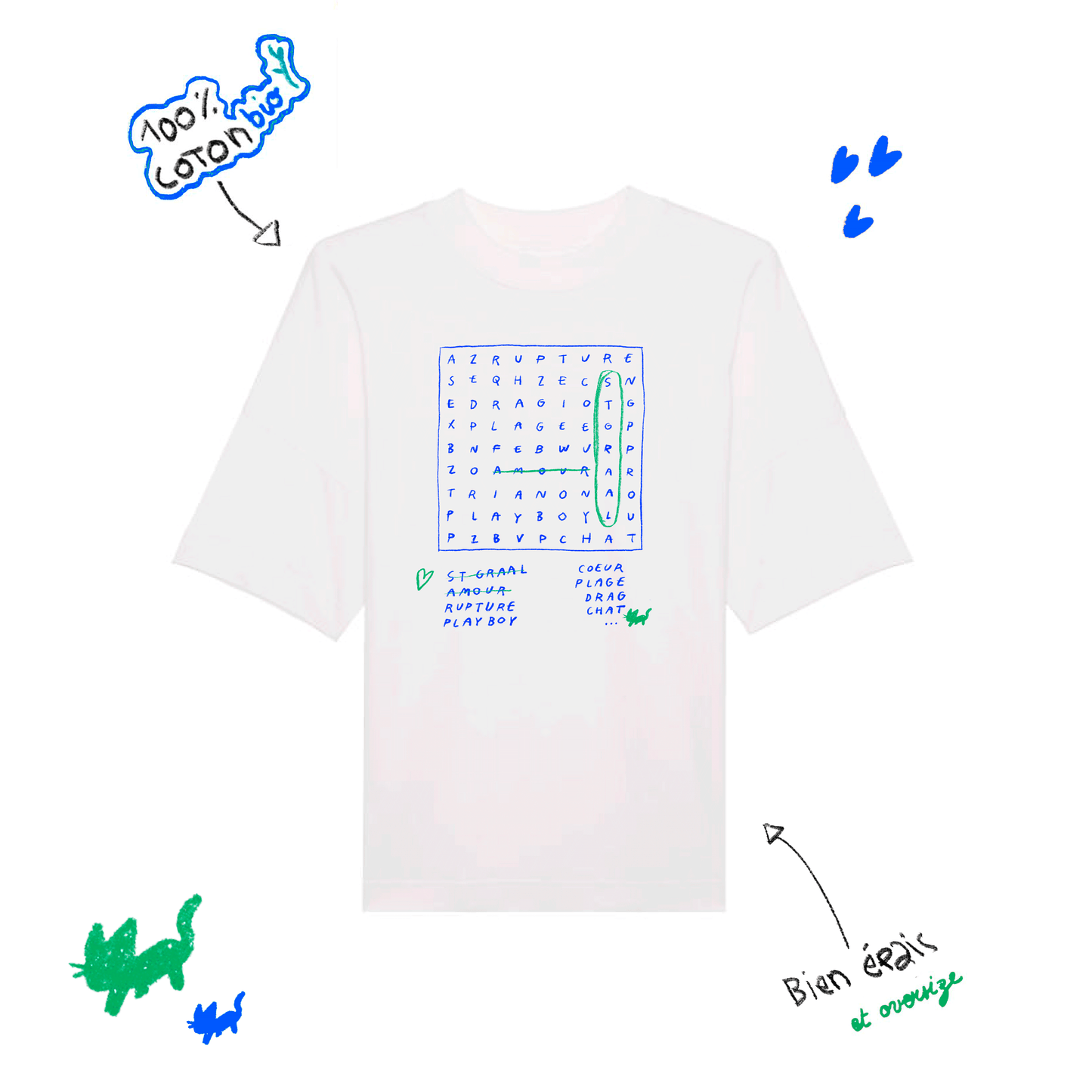T-Shirt | Mots Cachés | St Graal