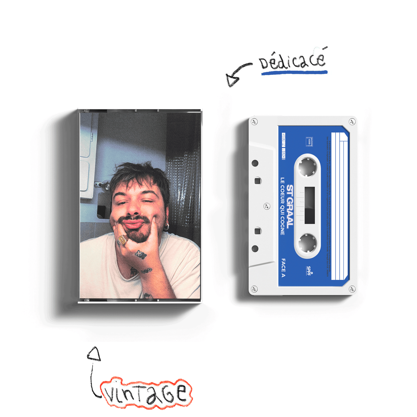 K7 dédicacée | Le cœur qui cogne | St Graal