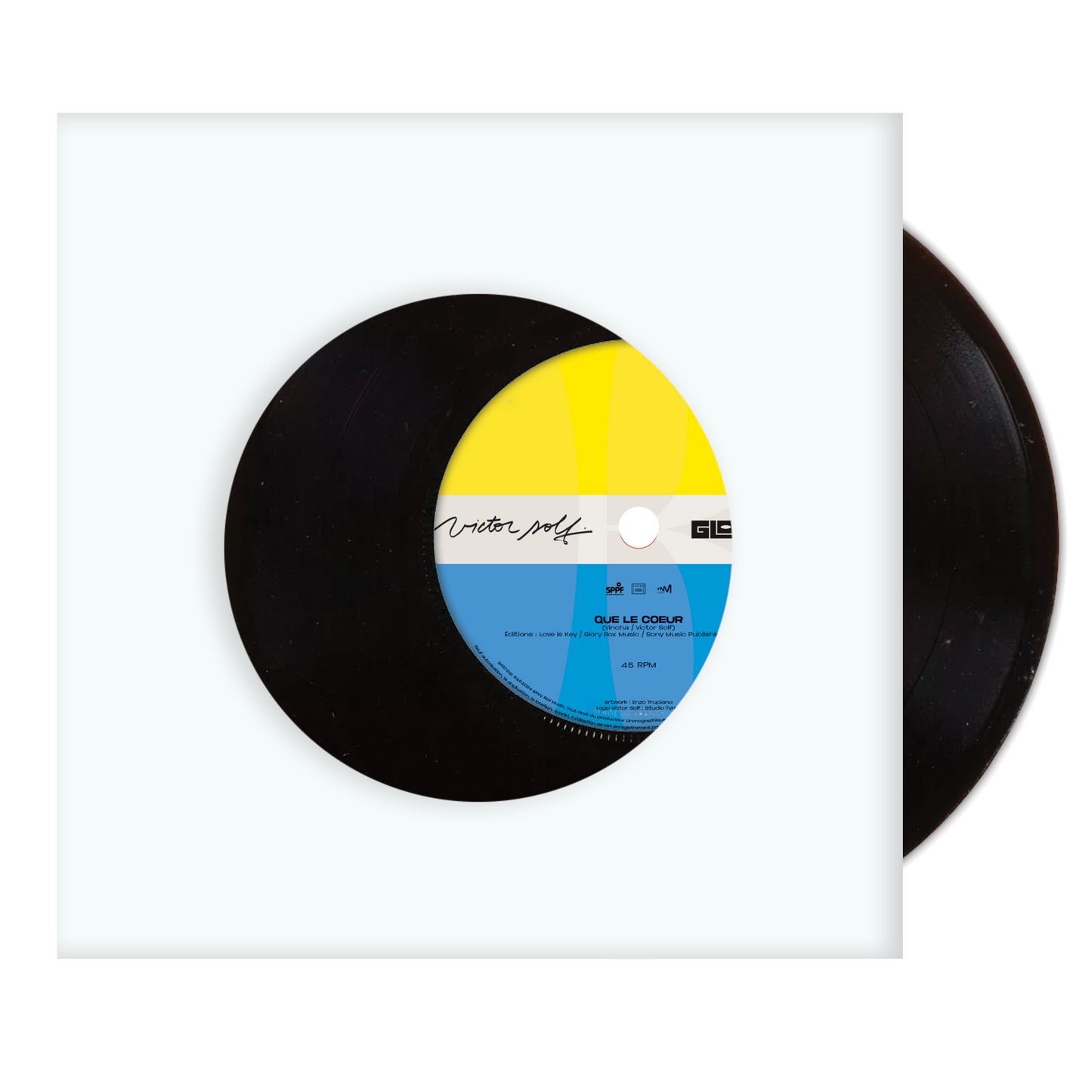 Vinyle dédicacé 45 Tours « Tout peut durer » + « Que le coeur »