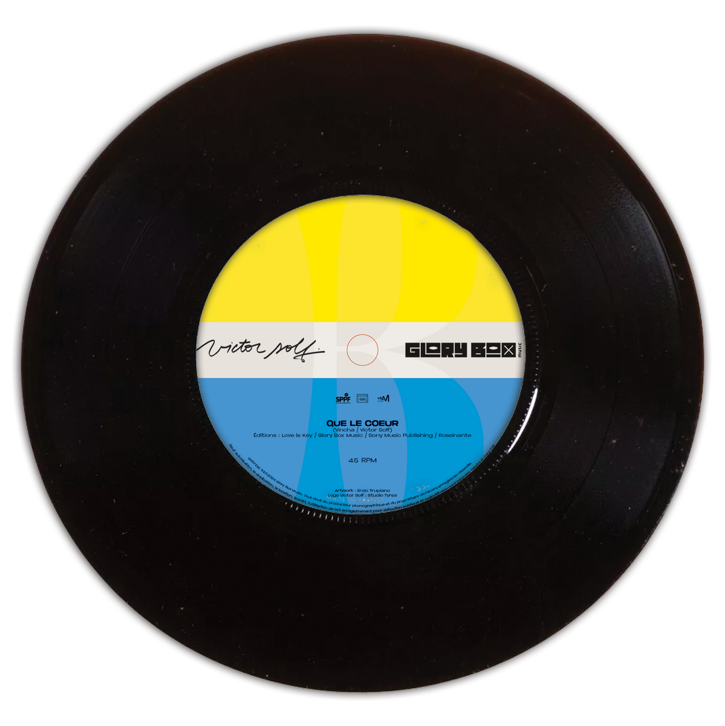Vinyle dédicacé 45 Tours « Tout peut durer » + « Que le coeur »