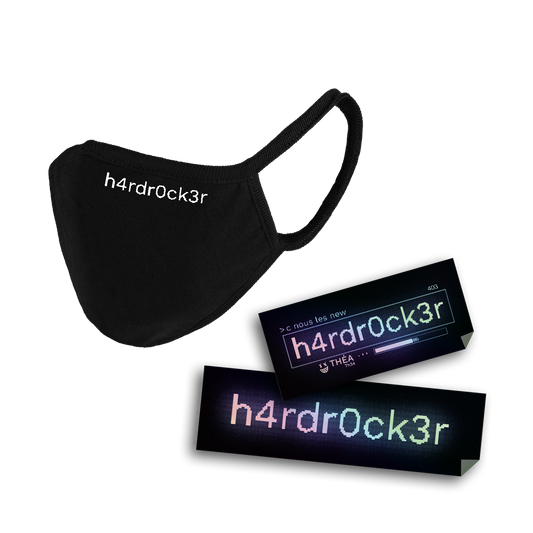 Pack "h4rdr0ck3r" | Masque et stickers | THÉA