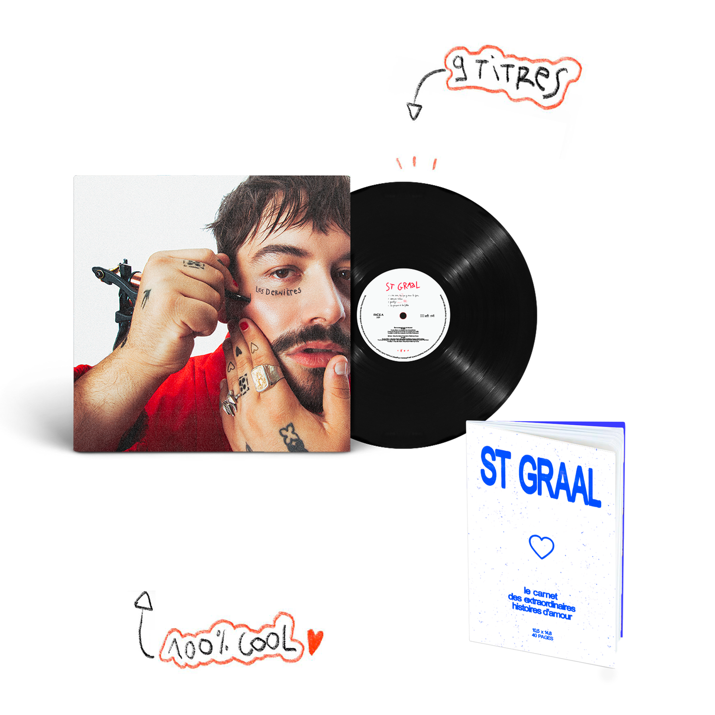 Pack | Vinyle / Carnet dédicacé offert | St Graal